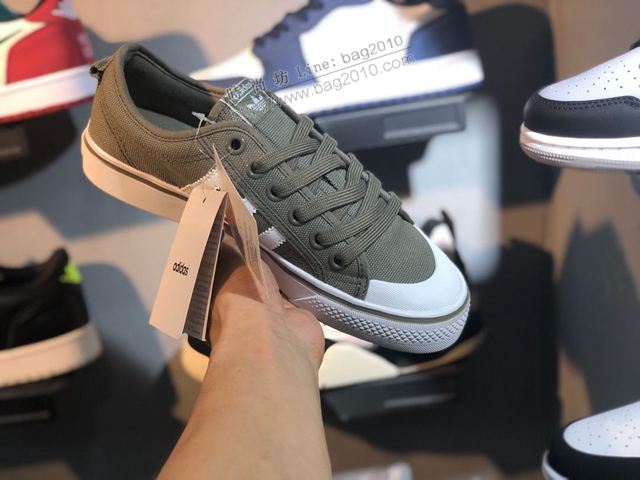 Adidas女鞋 EF1877 真標版本 阿迪達斯三葉草 半截式包膠鞋頭校園百搭休閒帆布女板鞋  hdx13335